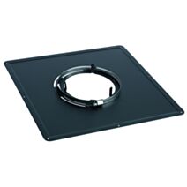 Plaque de propreté flexible inox ∅155mm 40x40cm - TEN