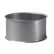 Manchette gris mat aluminie ∅125mm - TEN