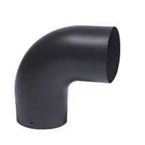 Coude 90° émail noir mat Ø139mm - TEN