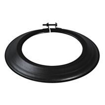 Rosace de Raccordement en émail noir mat ∅180mm - TEN