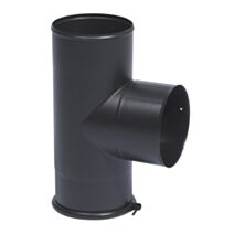 Té équerre 90° email noir mat Ø150mm - TEN