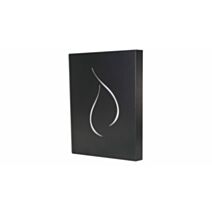 Plaque de protection murale 80x120cm noir flamme