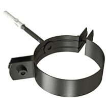 Collier mural noir mat Ø80mm - TEN