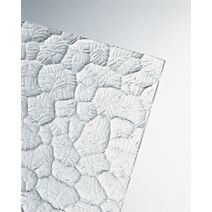 Verre synthétique Onduglass transparent martelé 2 mm - 1,00 x 0,50 m