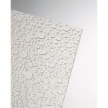 VERRE SYNTHETIQUE GRIFFE TRANSPARENT - 2 MM. - 1 x 2 M. - PLAQUE DE VERRE SYNTHETIQUE DECORATIVE EN POLYSTYRENE EXTRUDE - ONDULINE