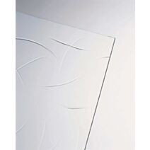 VERRE SYNTHETIQUE GRIFFE TRANSPARENTE - 2 MM. - 1 x 1 M - PLAQUE DE VERRE SUNTHETIQUE DECORATIVE EN POLYSTYRENE EXTRUDE - ONDULINE