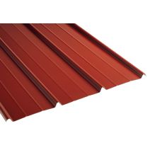Plaque de bac acier - rouge - ONDULINE