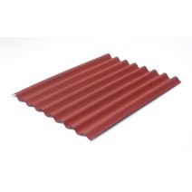 Plaque ondulée rouge l.0.76 x L.1 m ONDULINE