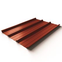 Plaque nervurée en acier laqué coloris ardoise