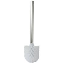 Brosse WC Nestor Blanc/Chromé Polypropylène/Métal