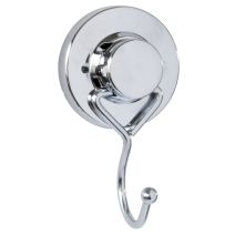 Patère 1 tête fix chrome métal chrome / abs