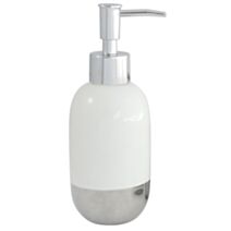 Porte savon tic tac blanc / chrome céramique