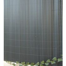Canisse double face PVC Plastic'Ovale occultant 95% 1x3m Anthracite - SICATEC