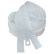 FERMETURE 135 cm pour combinaison 2 zips blanc