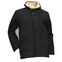 ECORCE Blouson polaire doublé sherpa noir 7