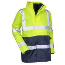 Parka marron/jaune fluo 4 prevention