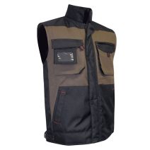 Bodywarmer taupe/noir 3 racine