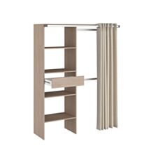 Dressing Bali Brooklyn Panneaux de particules Rideau gris - PARISOT