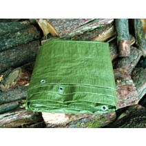 Bâche de protection Bois de chauffage 1,5x6m verte