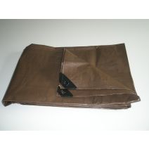 Bâche de protection du bois 2x8m marron - SODEPM