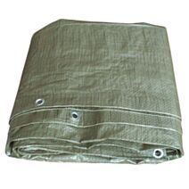 Bâche de protection Bois de chauffage 2x8m verte