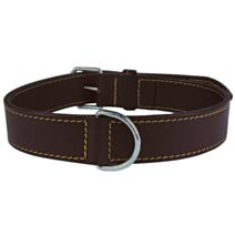 Collier Cuir Double Chien 70cm Marron - ZOLUX