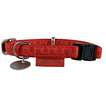 COLLIER REGL MC LEATHER ROUGE 20MM
