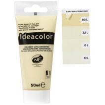 Colorant universel pour peinture blanc ivoire 50ml - IDEACOLOR