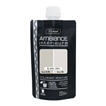 Colorant spécial peinture acrylique monodose 250ML Blanc  gris
