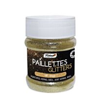 Paillettes colorées pour peinture, vernis et cire 80g Or