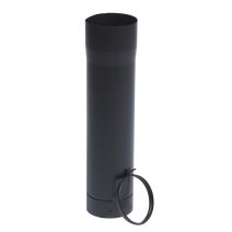 Tuyau rigide Télescopique 500mm noir mat en acier émaillé Ø180mm- TEN