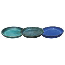 Soucoupe pour pot Ø25cm bleu azulejos - DEROMA