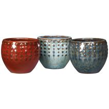 Mini-Pot Azuki Terre Cuite Emaillée Artisanale Ø9cm h7,5cm - DEROMA