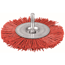 Brosse circulaire nylon rouge Ø 100 mm - SCID