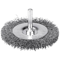Brosse circulaire fils inox ondulés Ø 50 mm - SCID