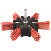 Brosse éventail nylon rouge - SCID