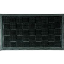 Tapis d'extérieur grattant Hilo 70x40cm noir - CORYL