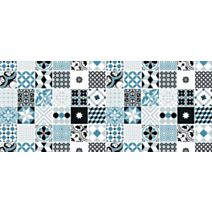 Film Adhésif Déco Multi Surface Carreaux De Ciment Bleuet 45x200cm