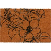 Tapis abrité brossant Garden Coco Fleur 60x40cm - CORYL 