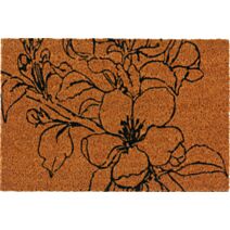 Tapis abrité brossant Garden Coco Fleur 60x40cm - CORYL
