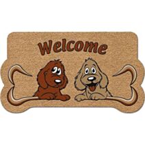 Tapis abrité brossant Amifloc chiens 70x40cm - CORYL