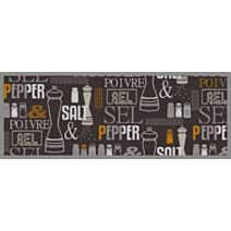 Tapis intérieur absorbant Praz Salt/Pepper 80x45cm - CORYL
