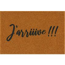Tapis abrité brossant Newco J'arrive 60x40cm - CORYL