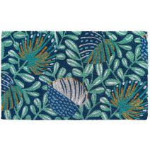 Tapis d'entrée abrité Coco Folie Jungle 75x45cm