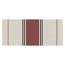 Nappe coton enduit Salvador L.140cm motif New Basque Marsala - CORYL
