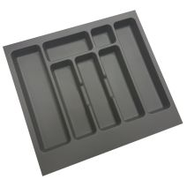 Combine range couverts plastique anthracite 120 cm - WM88