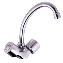 Mélangeur de lavabo bec haut nf ania chromé