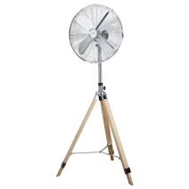 Ventilateur trépied 40 cm bois/métal