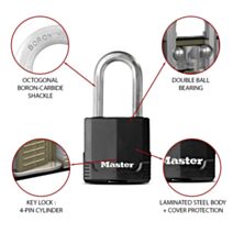 Cadenas Excell® en acier laminé l.54 mm et anse H.51 mm - MASTER LOCK