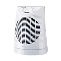 Chauffage soufflant oscillant salle de bain 1000/2000W blanc - SCHOLTES